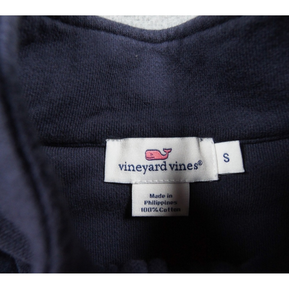 Vineyard Vines Sweatshirt Womens Small Blue 1/4 Zip Pullover Mock Neck Ladies - Picture 7 of 12
